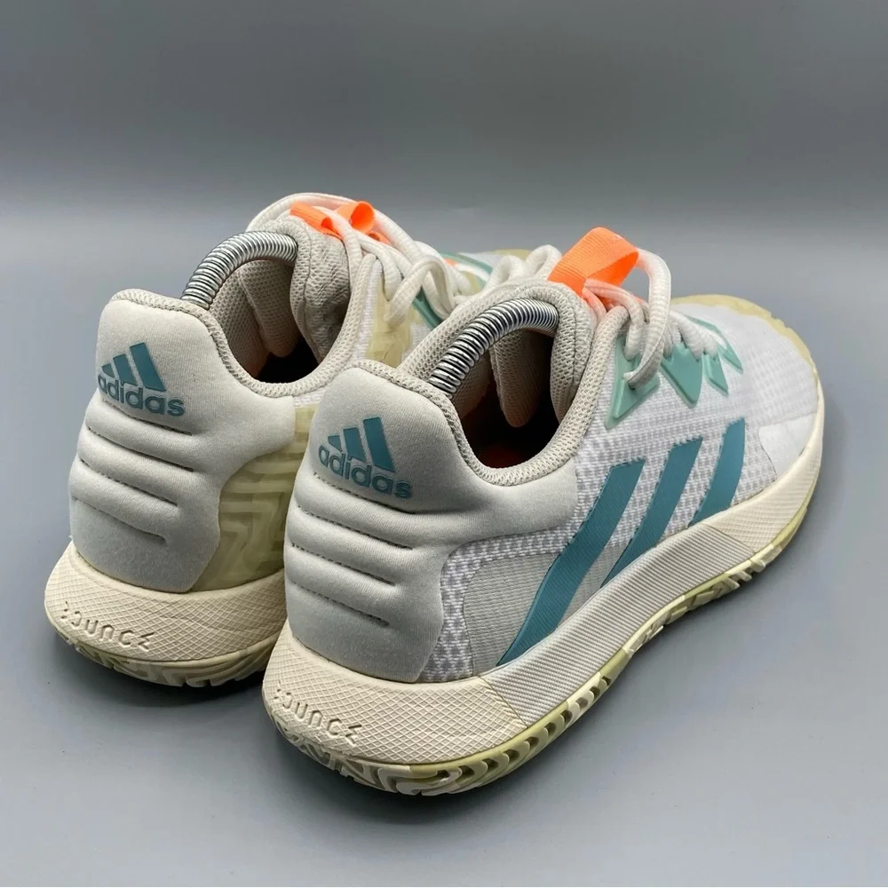 Adidas Womens Solematch Control White Running Shoes Sneakers​ - Picture 2 of 4